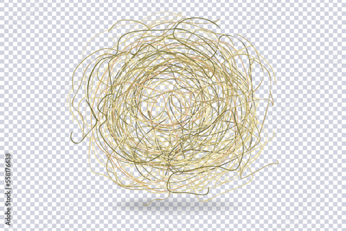 Tumbleweed isolated on transparent. Dry herb, rolling in wind. Dry weed ball, rolling stem of dead plant decoration in western movie genre style. Metaphor of inconstancy, for nomads, vagabonds. Vector