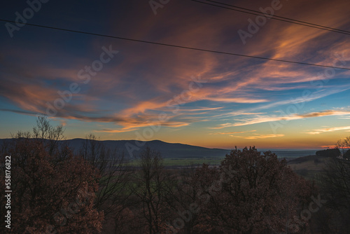 Wallpaper Mural A scenic sunset high from the mountain. Torontodigital.ca