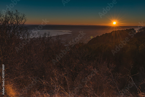Wallpaper Mural Panoramic sunset high above the sea. Torontodigital.ca