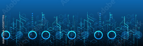 Isometric big data flow processing concept, cloud database. Abstract technology background. Vector illustration