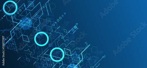 Isometric big data flow processing concept, cloud database. Abstract technology background. Vector illustration