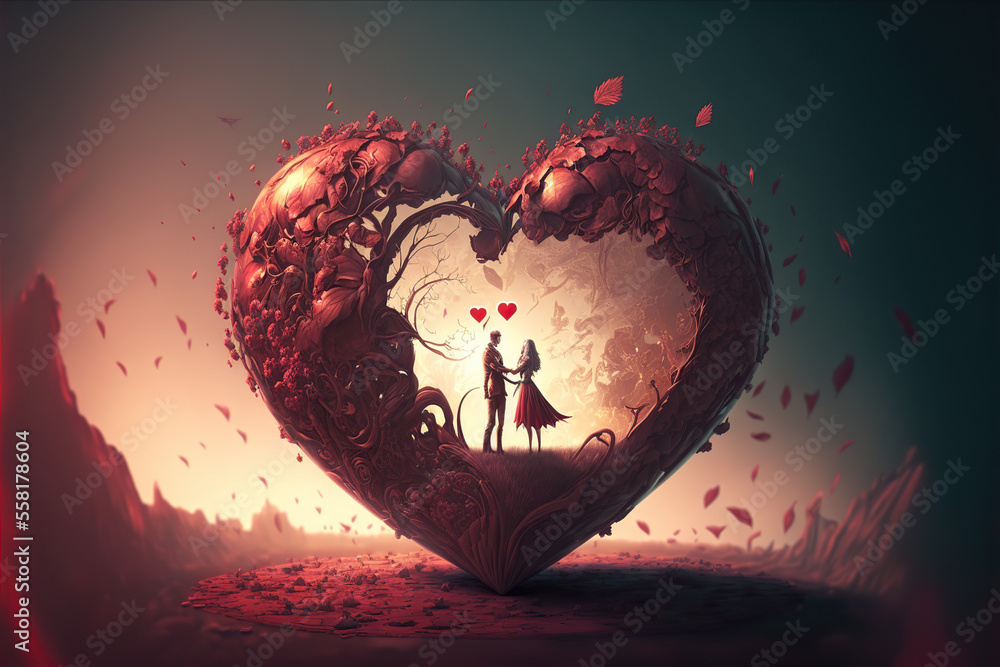 Valentine's Day beautiful background publicity
