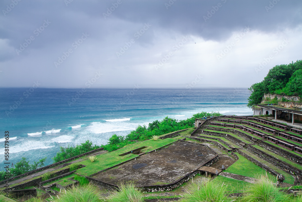 The Amphitheater beside gunung payung secret beach, Bali Indonesia