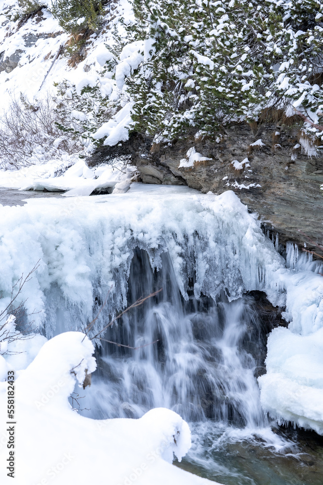 frozen waterfal