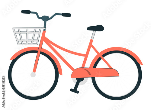 foot bicycle isolated on white background