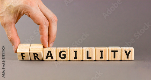 Canvas Print Fragility or agility symbol