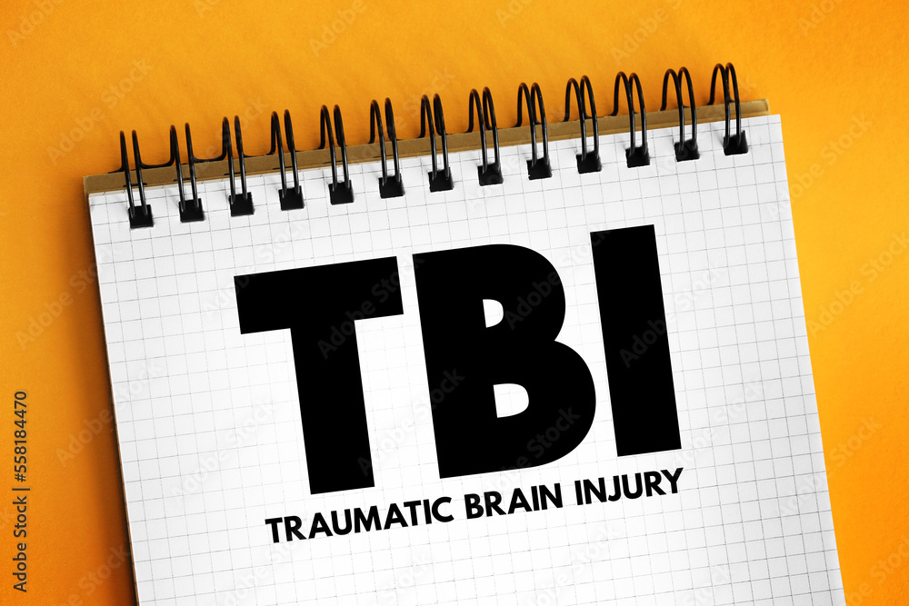 TBI Traumatic Brain Injury - intracranial injury to the brain caused by
