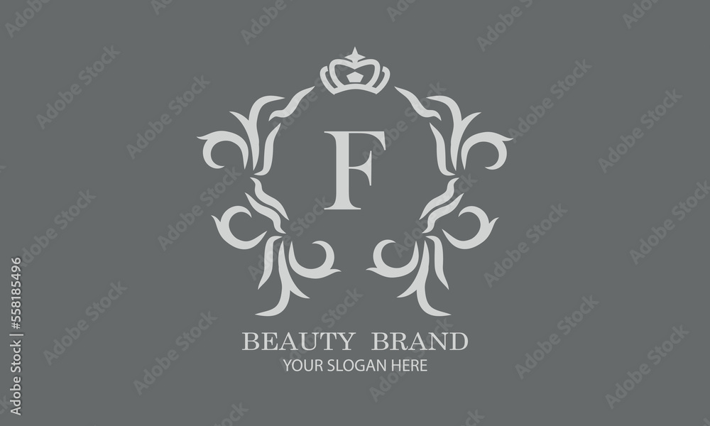 Luxury initial F logo template for restaurant, royalty, boutique, cafe, hotel, heraldic, jewelry, fashion and other vector illustrations Luxury initial F logo template for restaurant, royalty, boutique, cafe, hotel, heraldic, jewelry, fashion and other vector illustrations