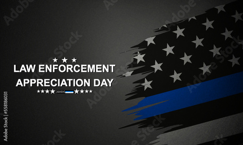National Law Enforcement Appreciation Day. EPS10 vector