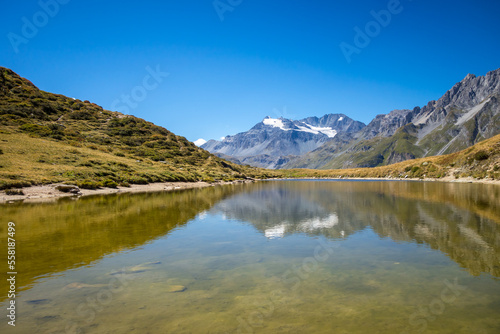 Fototapeta Naklejka Na Ścianę i Meble -  Lake of the nail, Lac du clou, in Pralognan, french alps