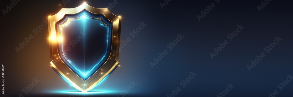 Cyber and Data Security Defender Shield. Digital Web Information ...