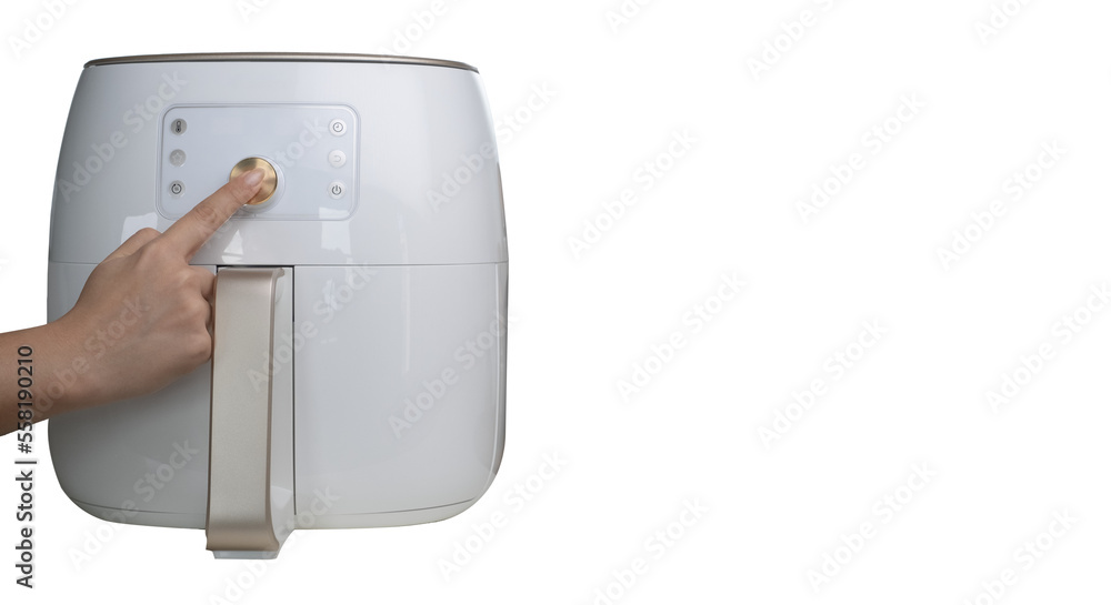 Air fryer machine, in white background isolated. Air fryer machine, in white background isolated.