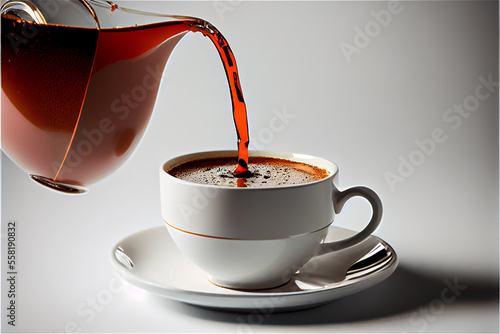 cup with coffee being serve...