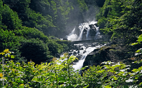 Lutour waterfall in Cauterets, Pyrenees, France