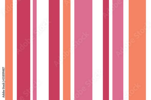 Seamless vector white background fabric pattern stripe balance stripe patterns cute vertical pink cute pastel color tone stripes different size fabric pattern illustration for love valentine day.