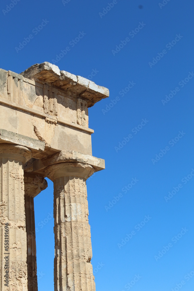 Ruins of a Greek temple in Sicily (Italy) Ruins of a Greek temple in Sicily (Italy)