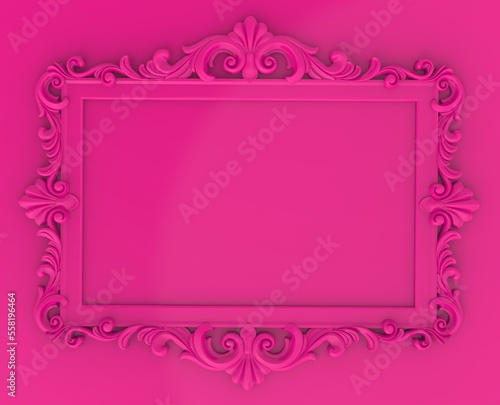 pink background with frame