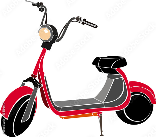 red scooter