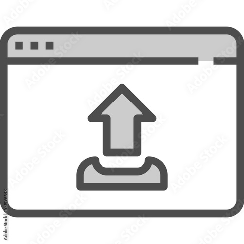 upload browser icon