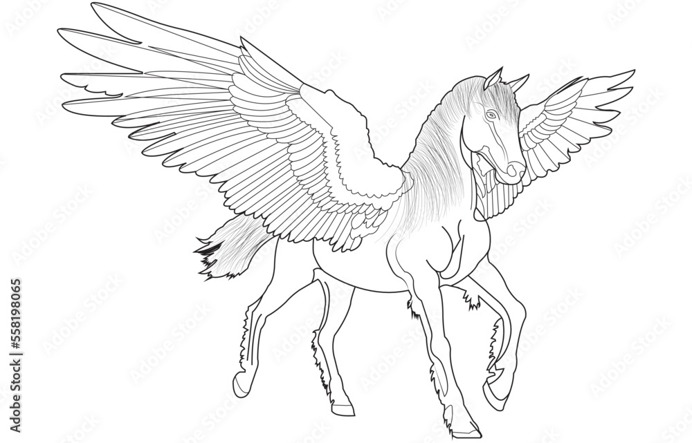 hand drawn vector illustration of an angel hand drawn vector illustration of an angel