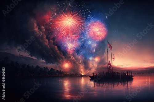 Independence Day fireworks display © Rarity Asset Club