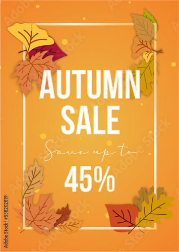 Autum banner holiday