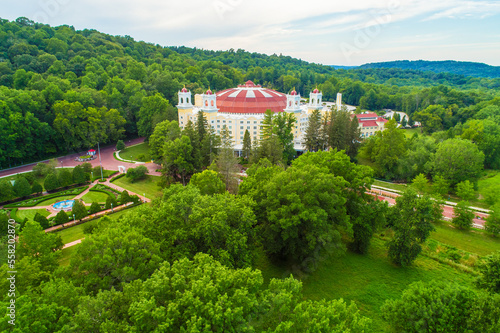 Aerial view of the Historic West Baden Springs Hotel French Lick Indiana 