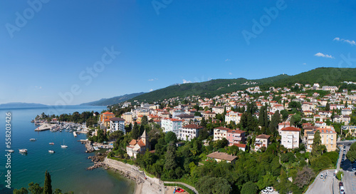 Stadtansicht von Opatija in der Kvarner Bucht,Kroatien,