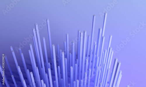 Abstract 3d render  geometric background design with lines