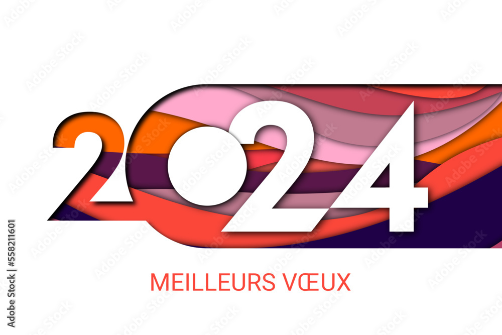 2024 - Meilleurs vœux - Bonne année 2024 - Meilleurs vœux - Bonne année