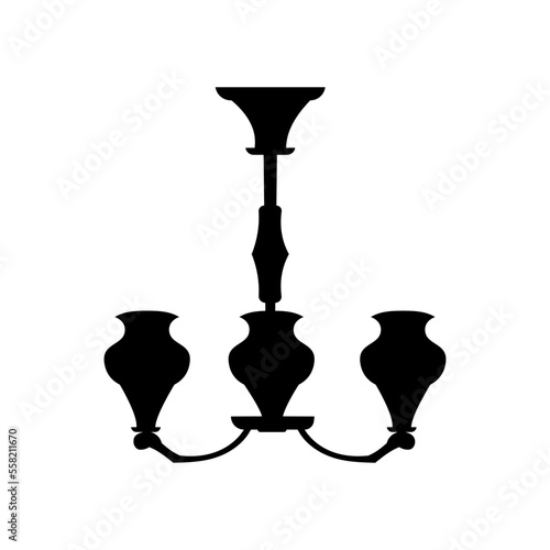 Chandelier icon vector. lustere illustration sign. luster symbol or logo.