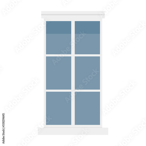 Window vector. window on white background. Glass window.