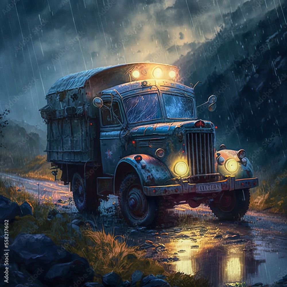 old utility truck AI assist old utility truck AI assist