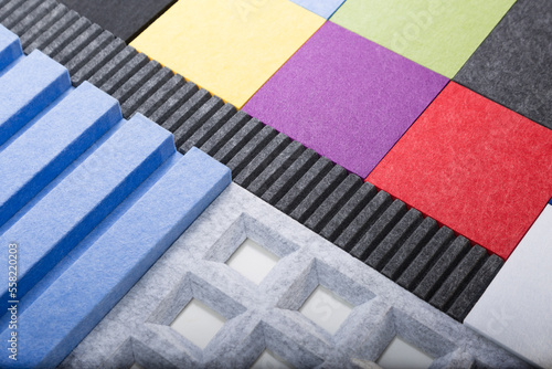 Acoustic polyester for indoor sound absorption decoration