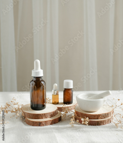 natural skin care and clean beauty product concept.