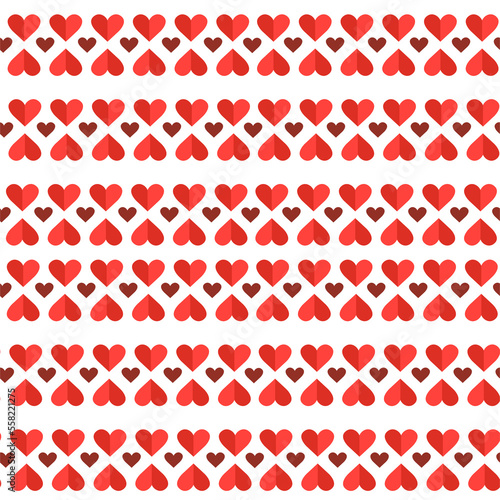 cute pattern of hearts for Valentine's Day
