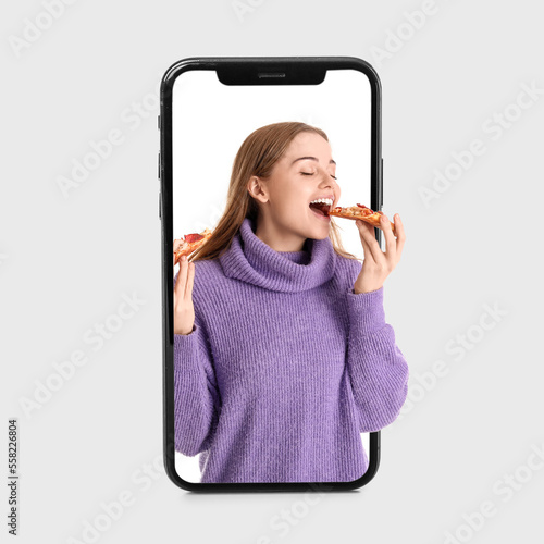Modern smartphone isolated ...