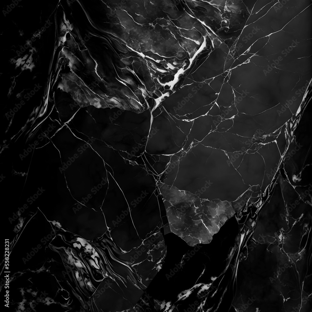 Black and White Marble Background. Black marble wall, luxury abstract