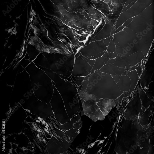 Black and White Marble Background. Black marble wall, luxury abstract black background.