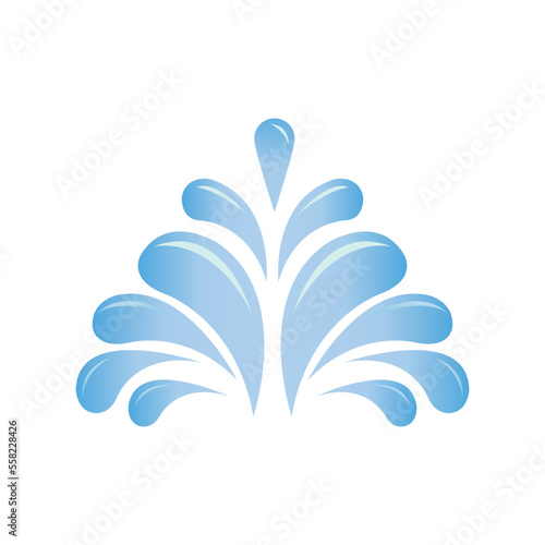 Fototapeta Naklejka Na Ścianę i Meble -  water fountain icon logo vector design template