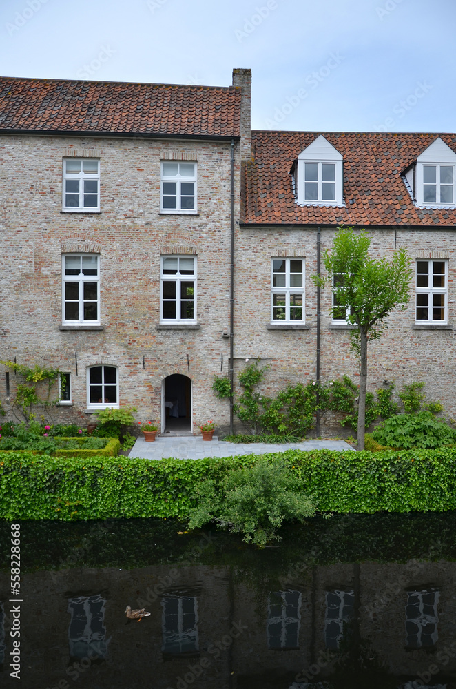 Houses along the canal in Brugge