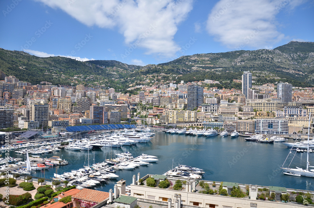 View of the Monaco waterfront