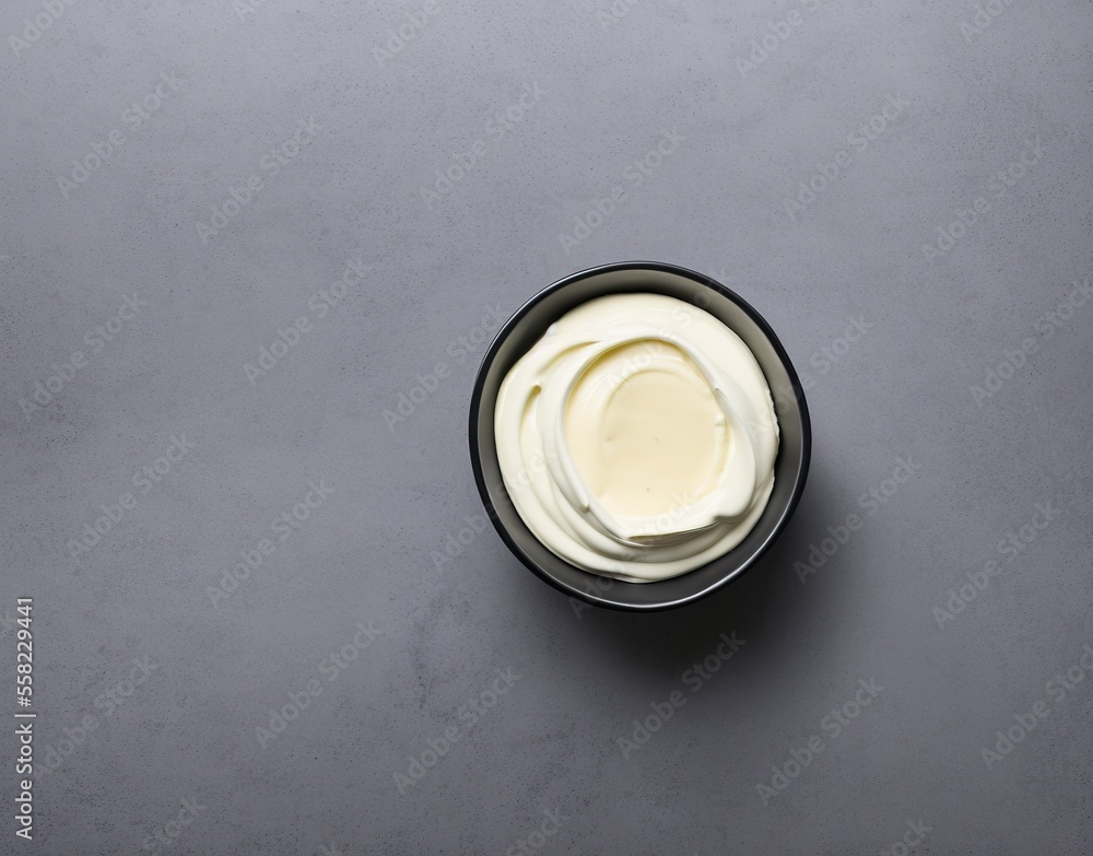 bowl of tasty mayonnaise on wooden background bowl of tasty mayonnaise on wooden background