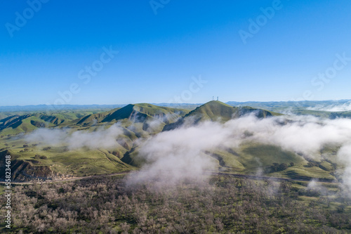Landscape and Nature above the cloud in the California. Mountain in Background. USA © Mindaugas Dulinskas