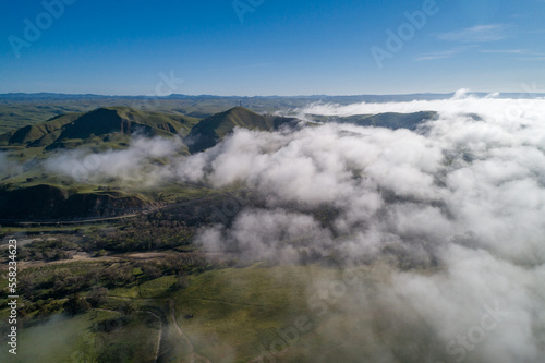 Landscape and Nature above the cloud in the California. Mountain in Background. USA © Mindaugas Dulinskas