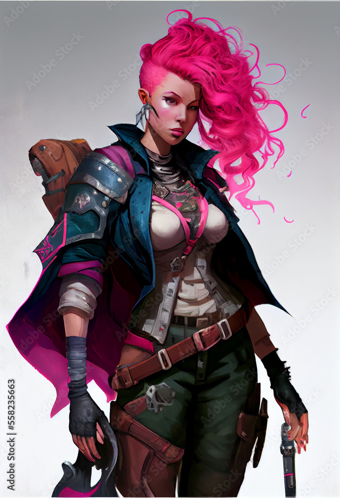Genasi Ranger Woman - generative ai Genasi Ranger Woman - generative ai