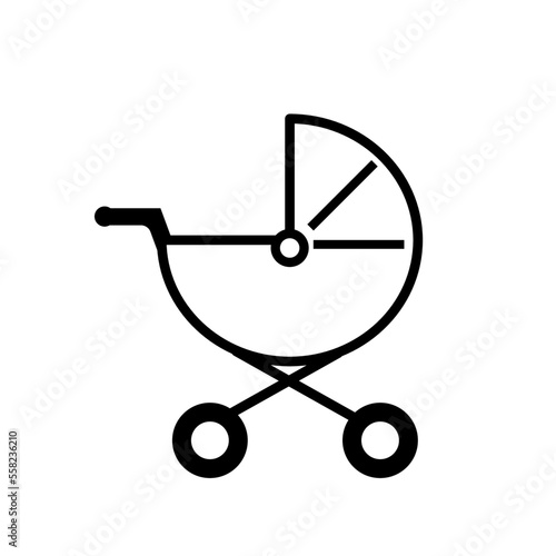 Fototapeta baby carriage stroller