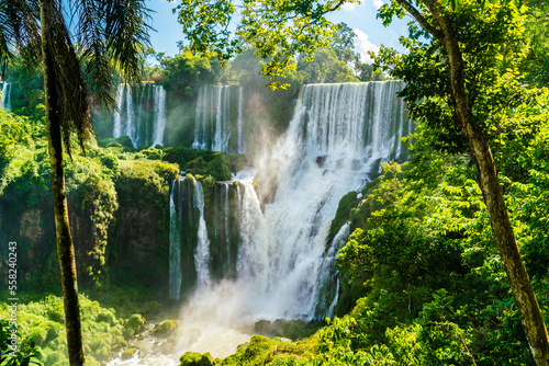 Part of The Iguazu Falls seen from the Argentinian National Park photo