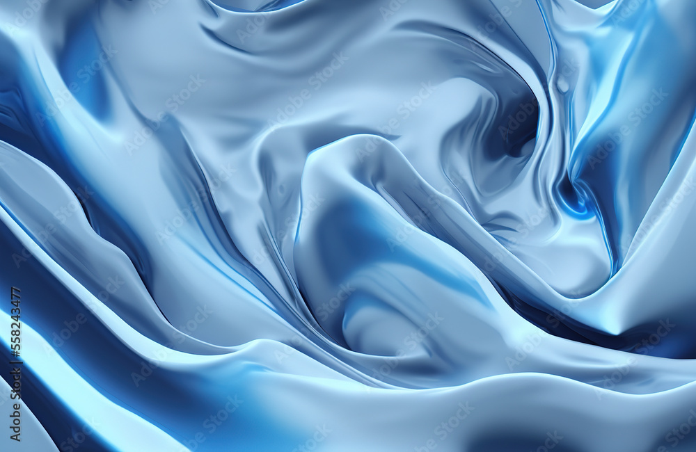 Obraz premium The Great Blue Beyond - Blue Fluid Gradient Background
