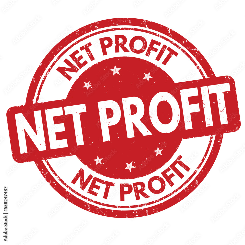 Net profit grunge rubber stamp Net profit grunge rubber stamp